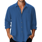 Harmonie Urbaine | Chemise Homme à Manches Longues avec Col Classique | Élégance Décontractée pour Toutes Occasions 14