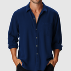 Harmonie Urbaine | Chemise Homme à Manches Longues avec Col Classique | Élégance Décontractée pour Toutes Occasions 15