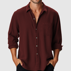 Harmonie Urbaine | Chemise Homme à Manches Longues avec Col Classique | Élégance Décontractée pour Toutes Occasions 20