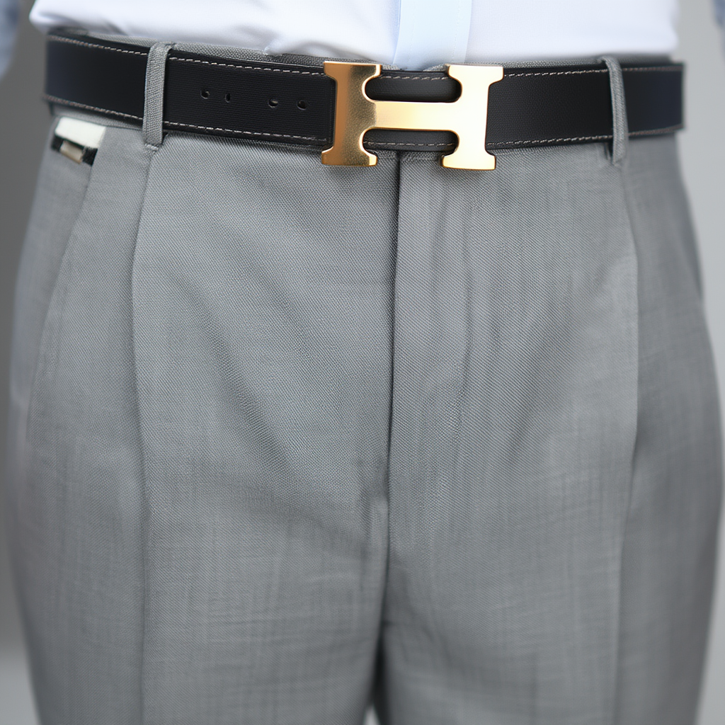 Élégance Masculine | Pantalon Habillé en Mélange Polyester et Soie avec Coupe Traditionnelle | Confort Optimal pour Occasions Formelles 5
