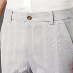 Pantalon Habillé Rayé pour Homme avec Coupe Slim Fit | Élégance et Confort au Bureau 5