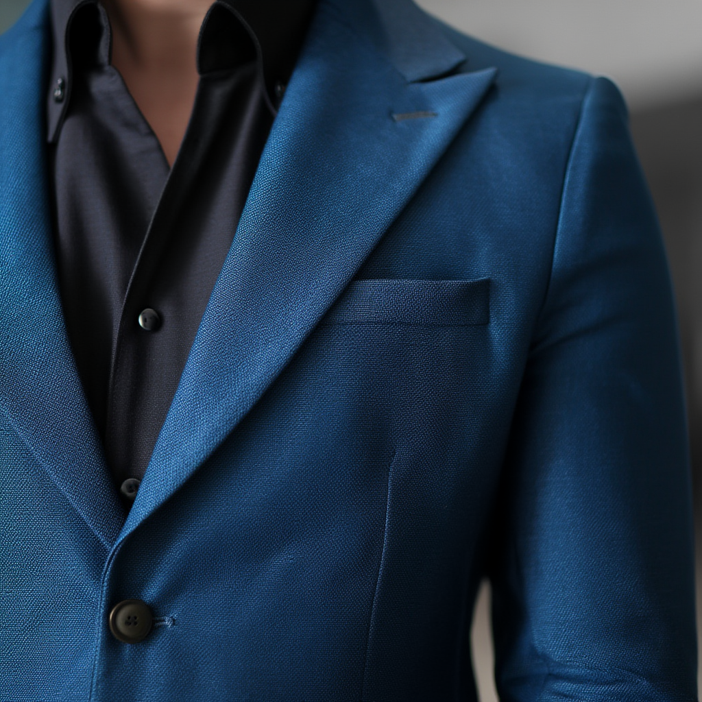 Élégance Suprême | Blazer Homme Ajusté avec Revers Pointus | Confort Optimal pour Événements Formels 5