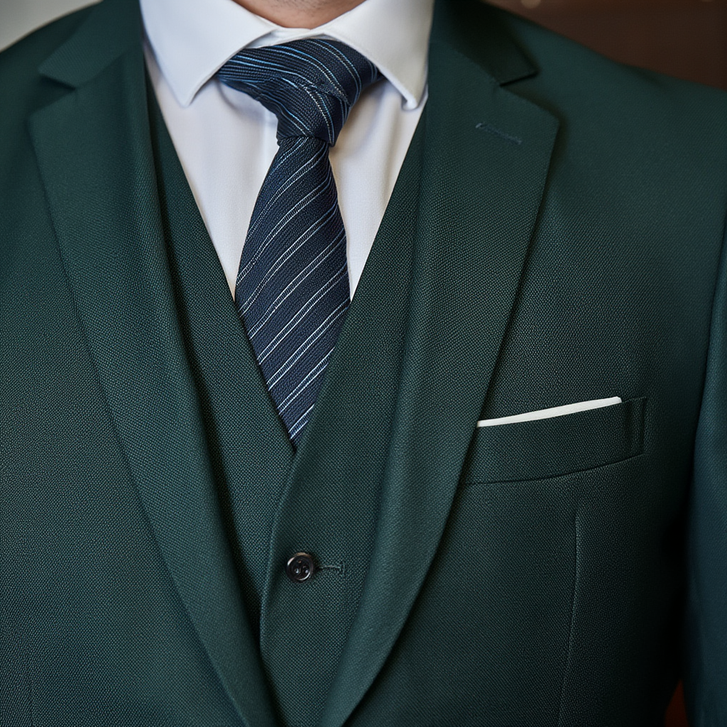 Élégant Costume 3 Pièces Classique pour Homme avec Veste et Gilet | Tenue Sophistiquée pour Toutes Occasions 4