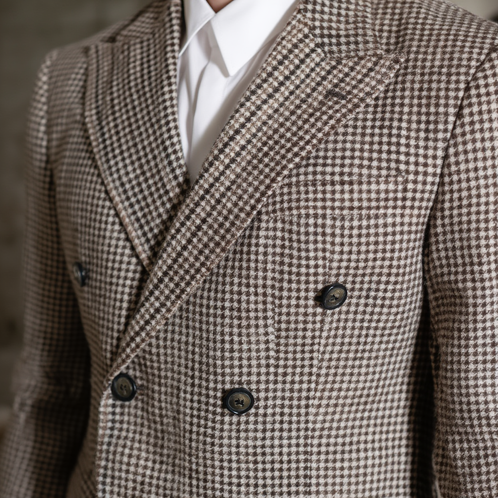 Veste Homme | Veste Croisée Slim Fit en Polyester Premium | Style Britannique pour Élégance Classique 5