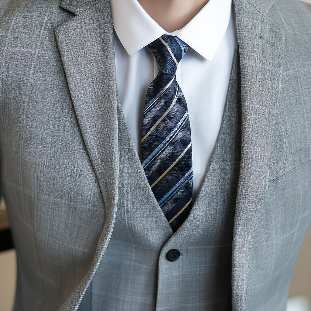 Majestueux | Costume 3 Pièces Classique pour Homme avec Veste et Gilet | Élégance pour Occasions Formelles 3