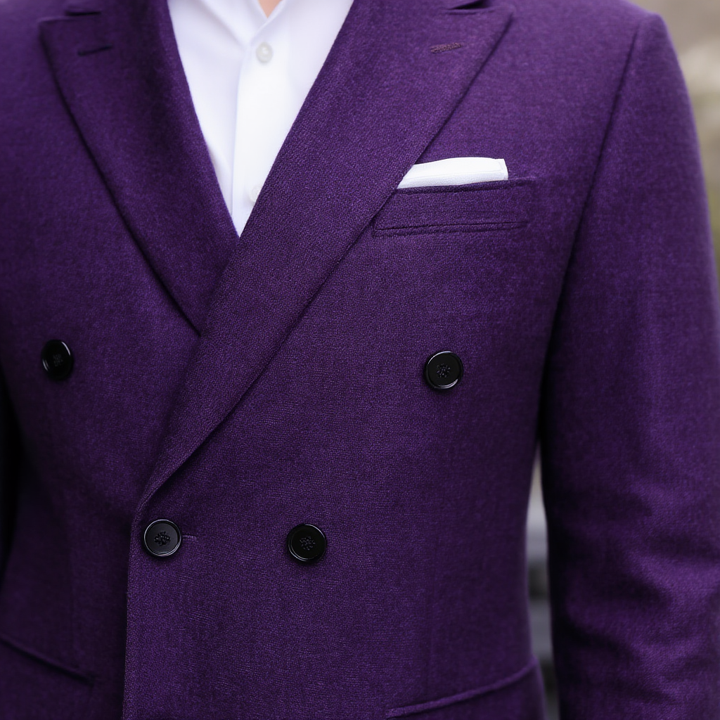 Veste Élégante pour Homme | Tissu Haut de Gamme avec Coupe Croisée | Style Casual Chic pour Occasions Formelles 5