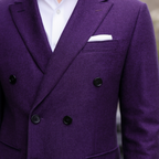 Élégante Veste Croisée pour Homme avec Finition Monochromatique | Style Formel pour Toutes les Occasions 5