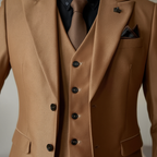 Élégance Urbaine | Costume 3 Pièces Homme Slim Fit en Coton Doux | Style Contemporain pour Confort Optimal 4