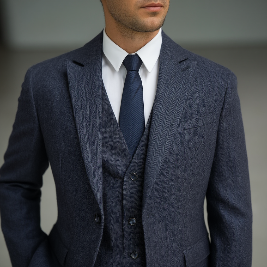 Arthur | Costume Trois Pièces en Tweed avec Blazer et Gilet | Élégance Masculine pour Automne-Hiver 5