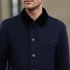 Manteau Élégant en Laine avec Col en Velours pour Automne-Hiver - Style Sophistiqué 5