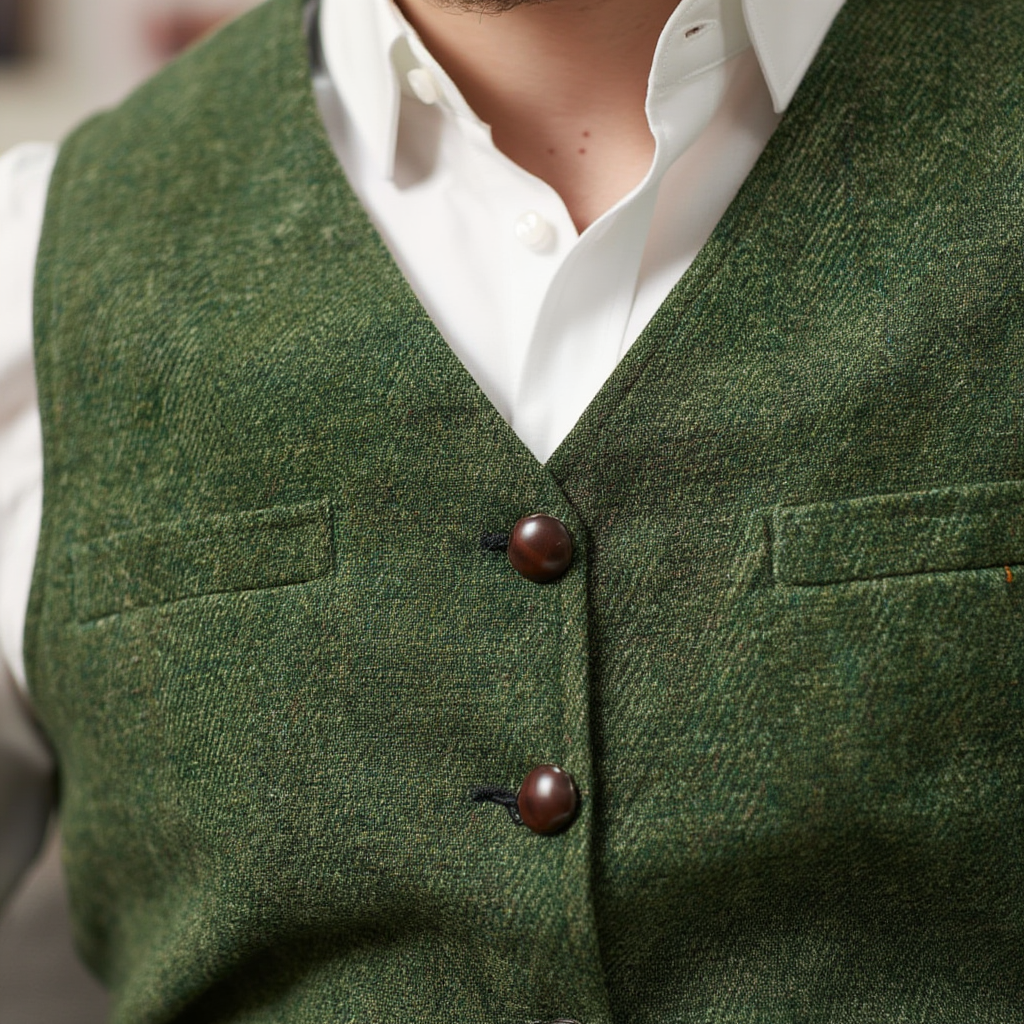 Élégance Printemps | Gilet Homme Sans Manches avec Encolure en V | Polyvalent pour Toutes Occasions 3