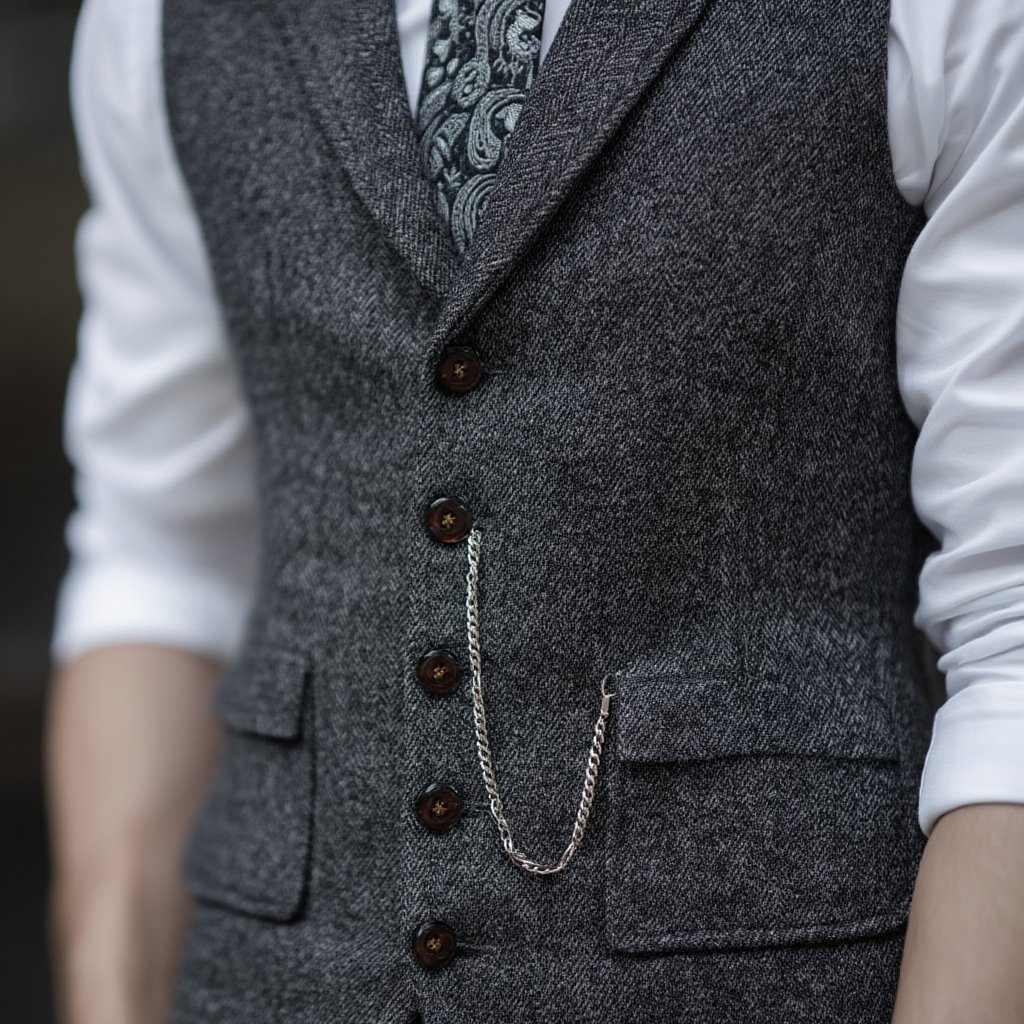 Gilet Sans Manche Homme Chic avec Coupe Ajustée | Élégant pour Tenues Professionnelles 4