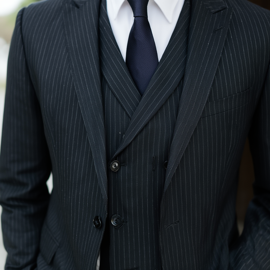 Élégance Classique | Costume Trois Pièces avec Coupe Ajustée | Charme Britannique pour Occasions Formelles 4