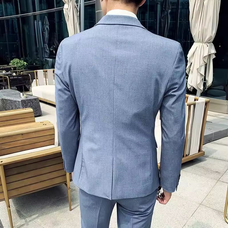Costume 3 Pièces Homme en Polyviscose avec Coupe Slim Fit | Élégance Moderne pour Toutes Occasions 8