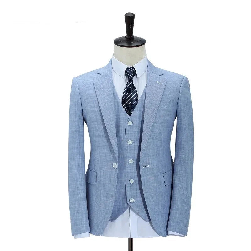 Costume 3 Pièces Homme Slim Fit en Polyester avec Finitions Impeccables | Élégance Polyvalente 4