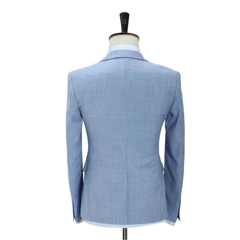 Costume 3 Pièces Homme Slim Fit en Polyester avec Finitions Impeccables | Élégance Polyvalente 6