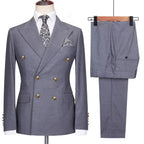 Costume Homme Classique avec Design Croisé Élégant | Parfait pour Mariage et Événements Formels 20
