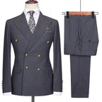 Costume Homme Classique avec Design Croisé Élégant | Parfait pour Mariage et Événements Formels 21