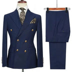 Costume Homme Classique avec Design Croisé Élégant | Parfait pour Mariage et Événements Formels 23