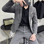 Costume Homme Mariage Slim 2 Pièces en Polyester avec Drapé Fluide | Élégance et Confort pour Événements Formels 12