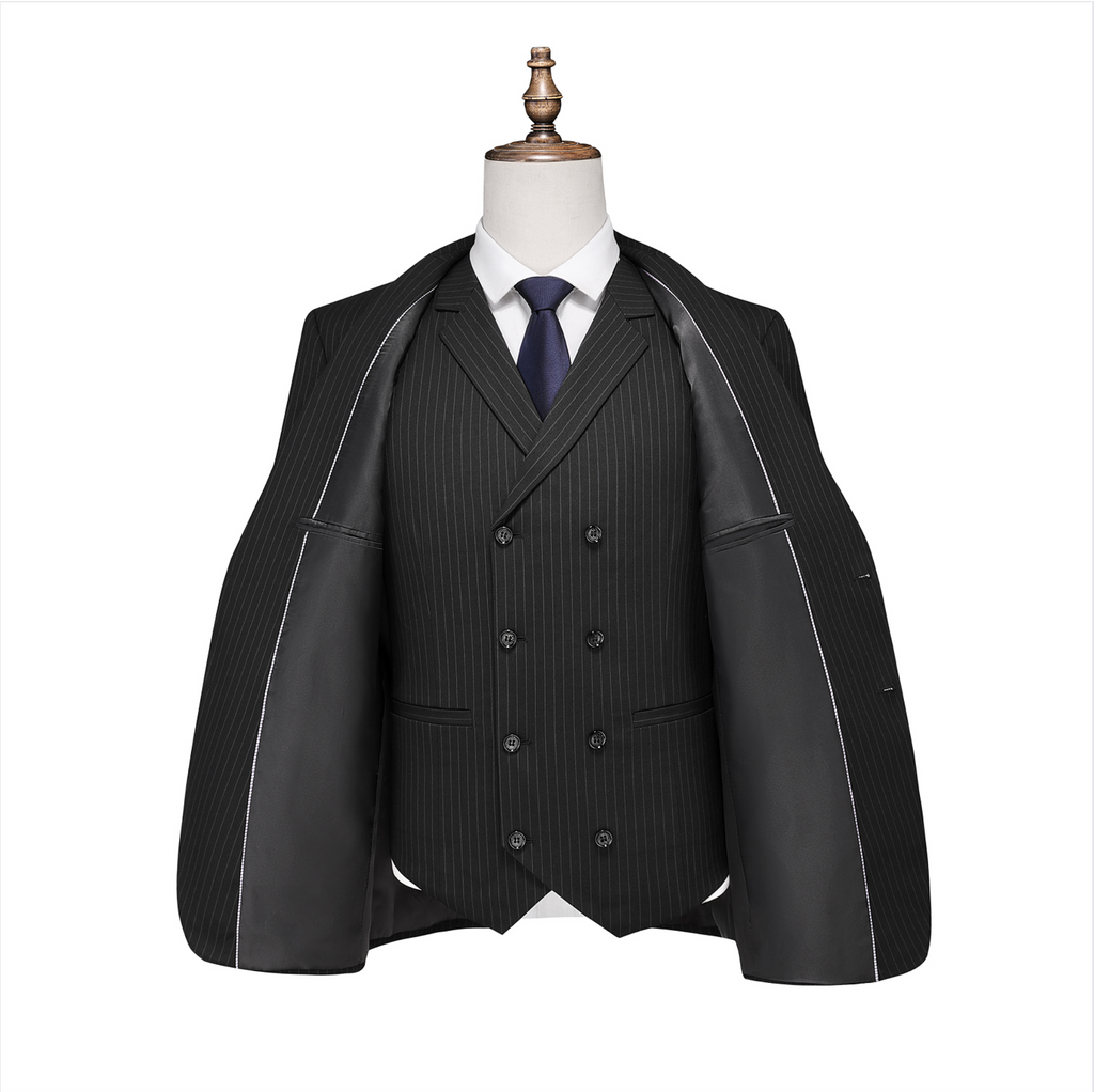 Élégance Classique | Costume Trois Pièces avec Coupe Ajustée | Charme Britannique pour Occasions Formelles 9