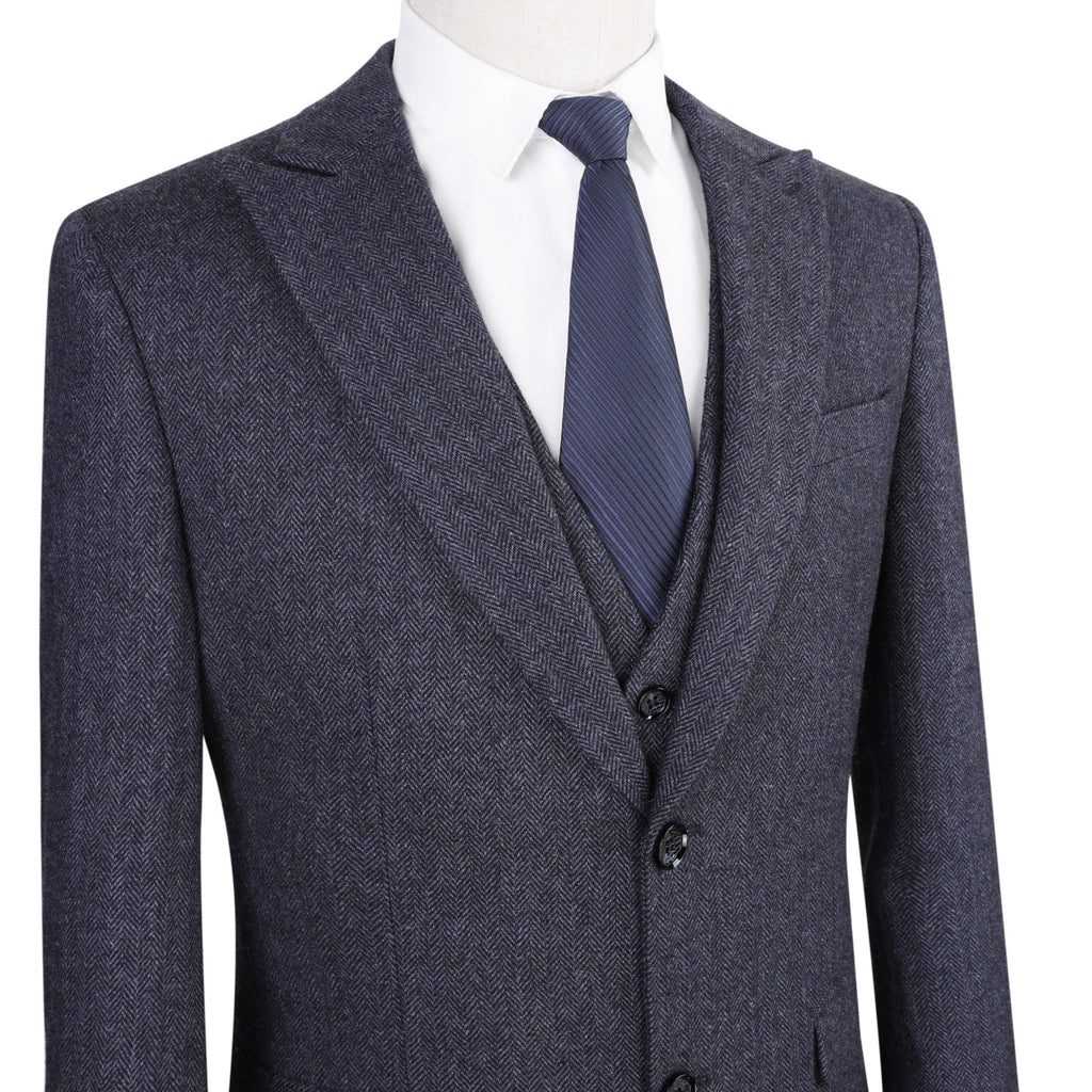 Arthur | Costume Trois Pièces en Tweed avec Blazer et Gilet | Élégance Masculine pour Automne-Hiver 11