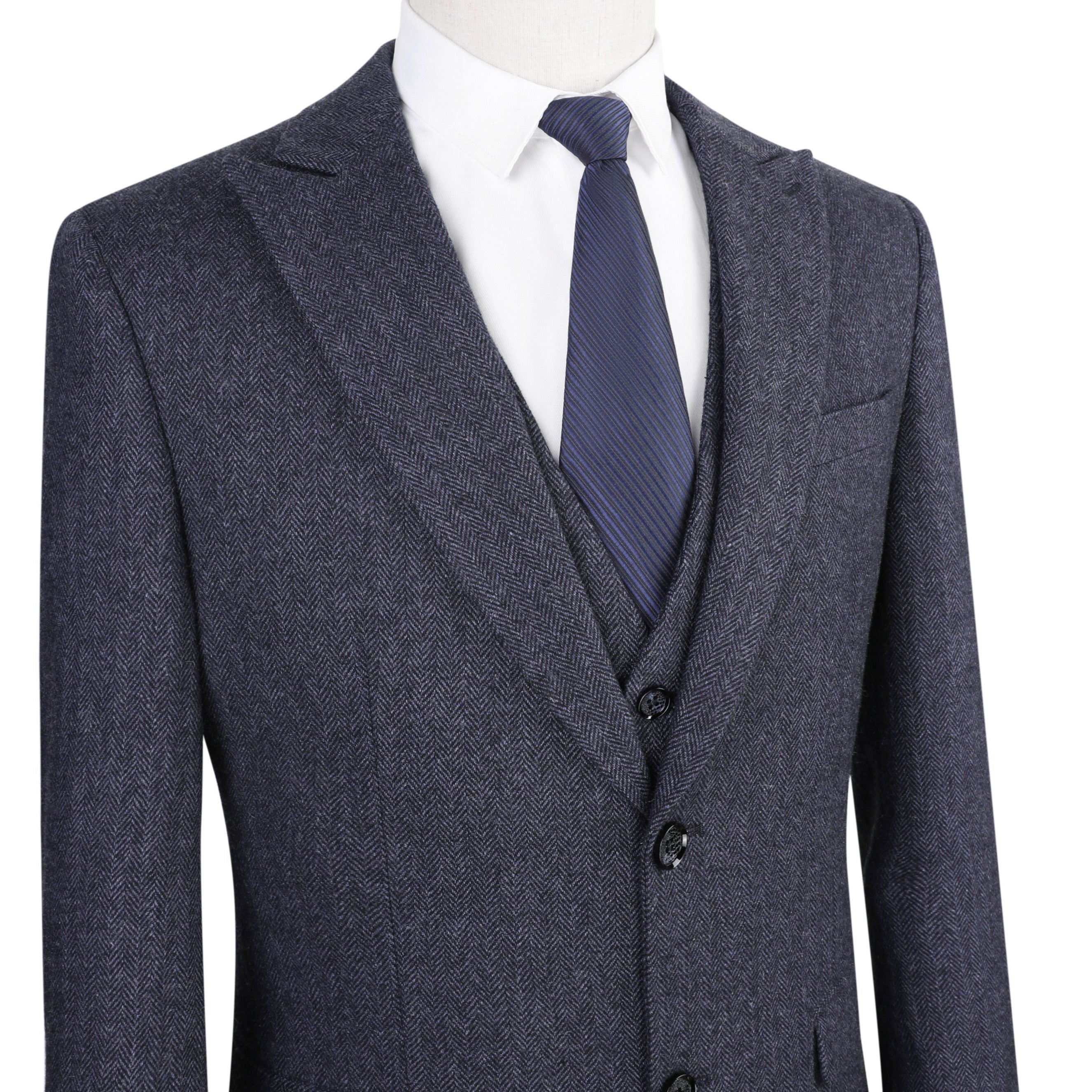 Arthur | Costume Trois Pièces en Tweed avec Blazer et Gilet | Élégance Masculine pour Automne-Hiver 11