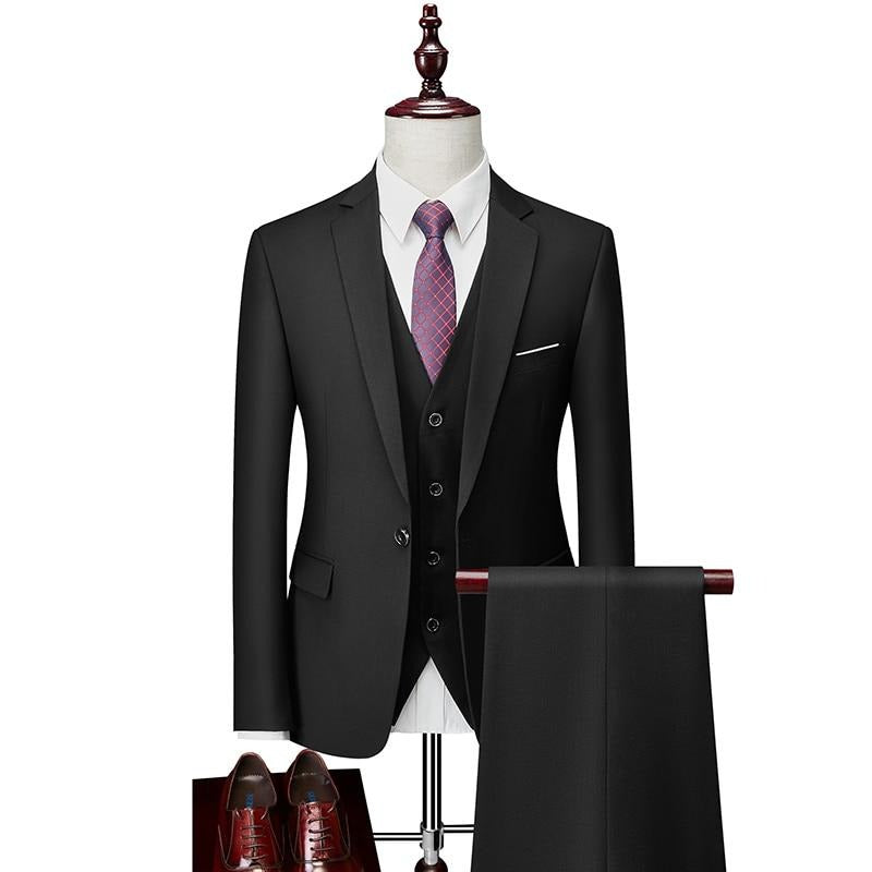 Costume 3 Pièces Homme | Blazer Ajusté avec Gilet pour Mariage et Événements Formels 7