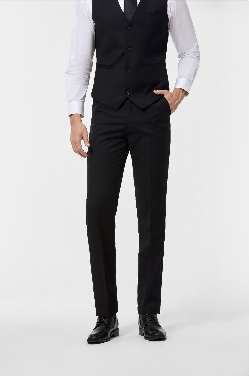 Costume 3 Pièces Homme | Blazer Ajusté avec Gilet pour Mariage et Événements Formels 9