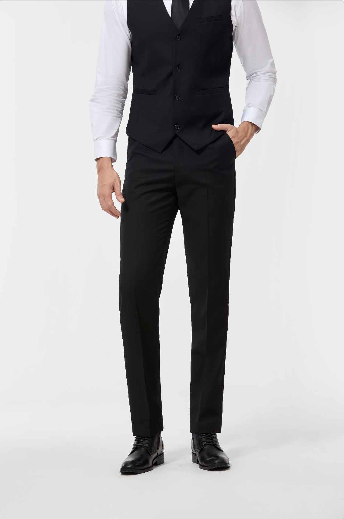 Costume 3 Pièces Homme | Blazer Ajusté avec Gilet pour Mariage et Événements Formels 9