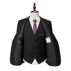 Costume 3 Pièces Homme | Blazer Ajusté avec Gilet pour Mariage et Événements Formels 12