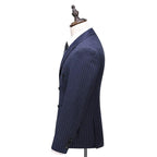 Costume Trois Pièces Élégant avec Blazer à Bouton Unique et Gilet en Tweed 10
