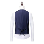 Costume Trois Pièces Élégant avec Blazer Ajusté et Motif Carreaux pour Style Polyvalent 12