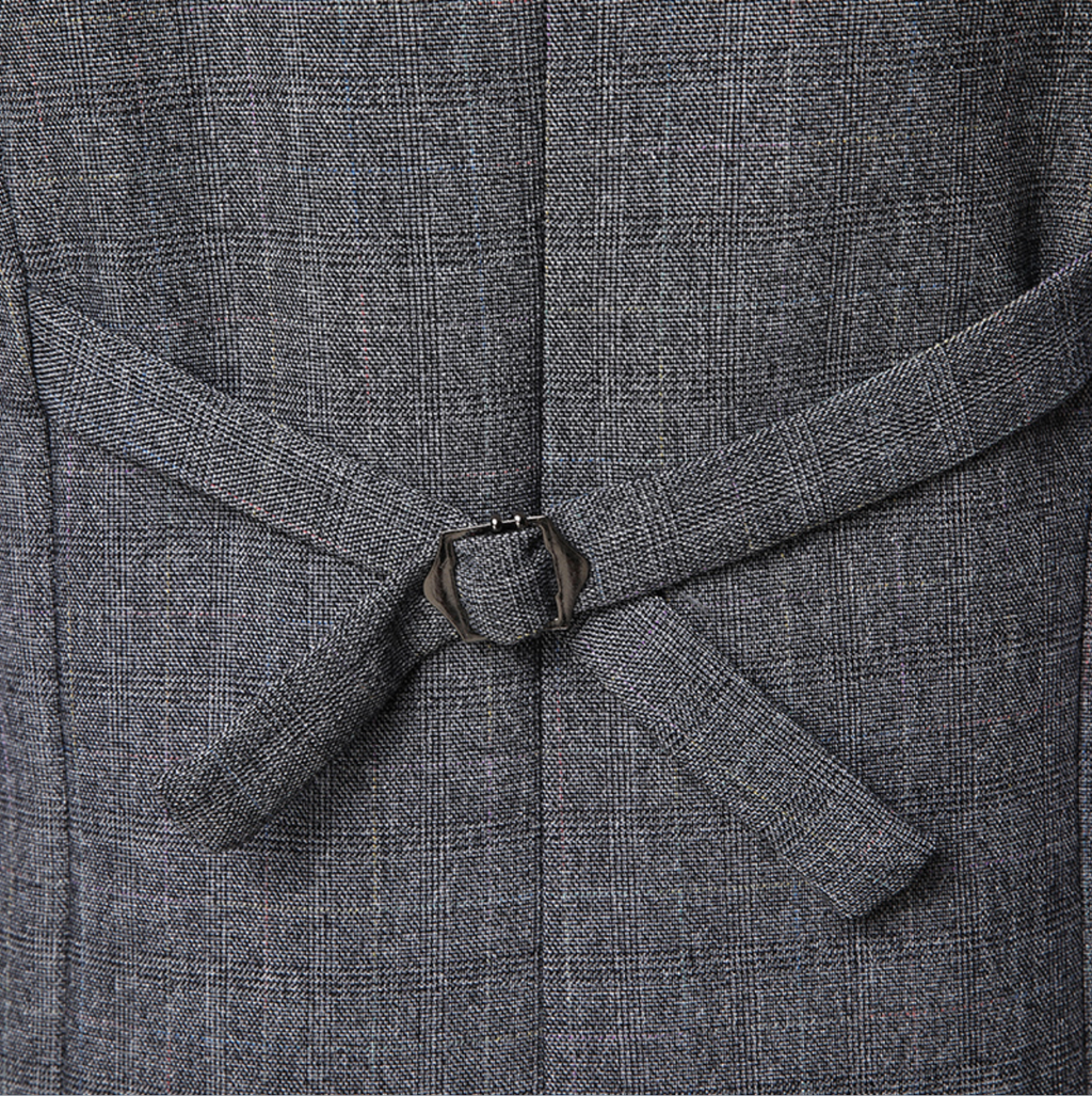 Élégance Masculine | Costume Trois Pièces en Tweed avec Gilet Intégré | Charisme et Style 3