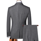 Élégance Masculine | Costume Trois Pièces en Tweed avec Gilet Intégré | Charisme et Style 4