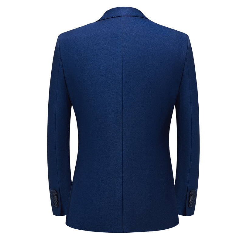 Ensemble Costume Trois Pièces Élégant avec Blazer Ajusté et Gilet pour Hommes 10
