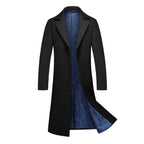 Manteau Long Élégant avec Doublure Bleue pour Style Classique et Confort 5