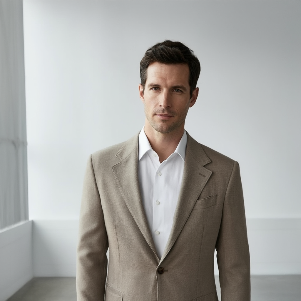 FirenzeLumière | Veste en Lin Slim pour Homme avec Doublure Partielle | Élégance et Confort pour les Événements 2