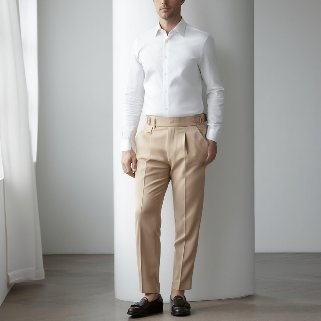 Pantalon Homme Slim Fit en Tissu Stretch | Confort Optimal pour le Bureau 3