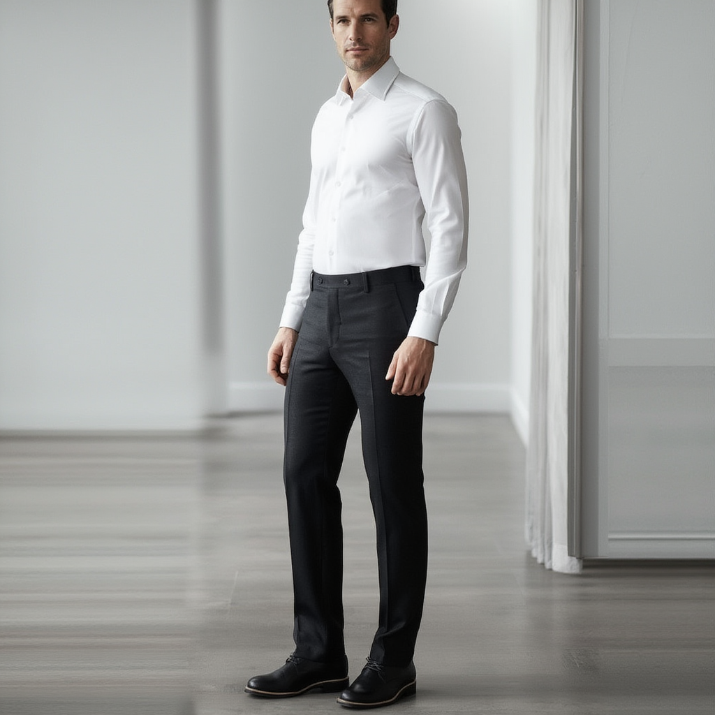 Pantalon Tailleur Homme Élastique avec Tissu Respirant | Confort Optimal pour Élégance au Bureau 4