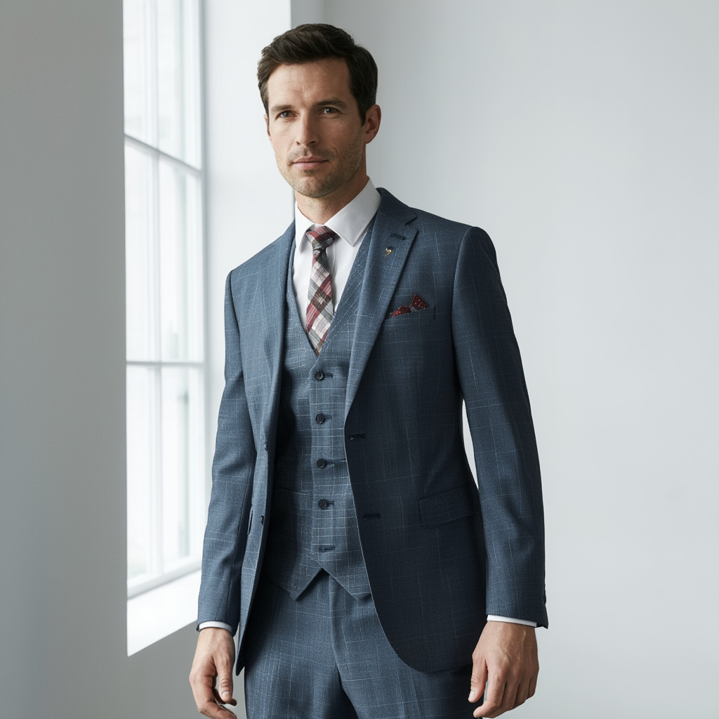 Prestige Couture | Costume Homme 3 Pièces Élégant avec Finitions Soignées | Confort Optimal pour Mariage 3