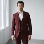 Élégance Suprême | Costume Homme 3 Pièces avec Veste à Épaulettes | Look Chic pour Mariage et Événements Formels 4