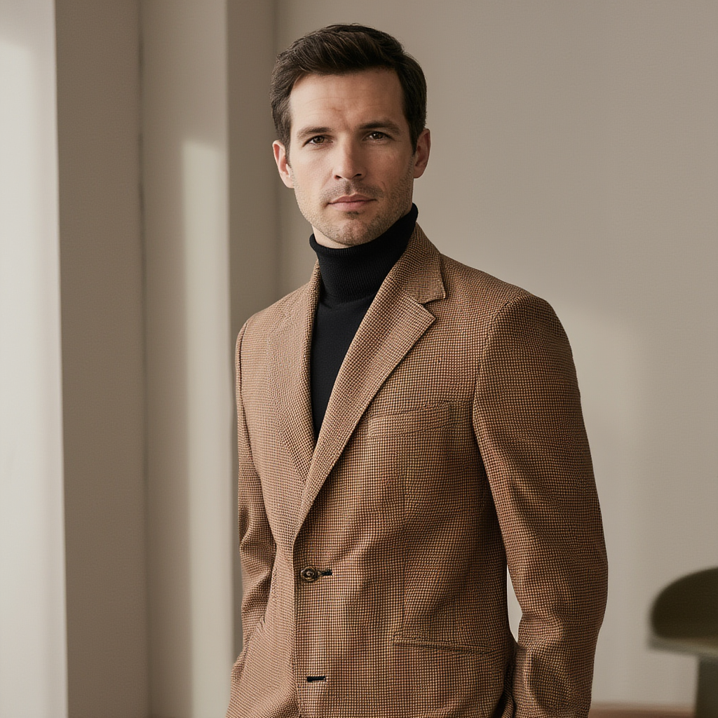 Siena | Blazer Slim en Laine avec Doublure Partielle | Élégance Polyvalente pour Hommes 7