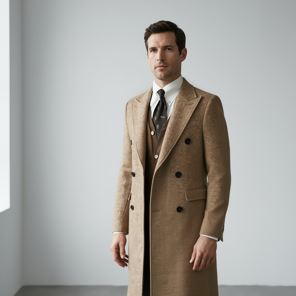 MilanoCross | Manteau Croisé en Laine avec Doublure en Polyester | Élégance et Chaleur pour l'Hiver 4