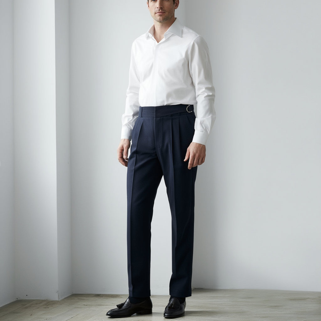 Pantalon Homme Slim en Polyester avec Coupe Moderne | Élégance et Confort au Quotidien 2