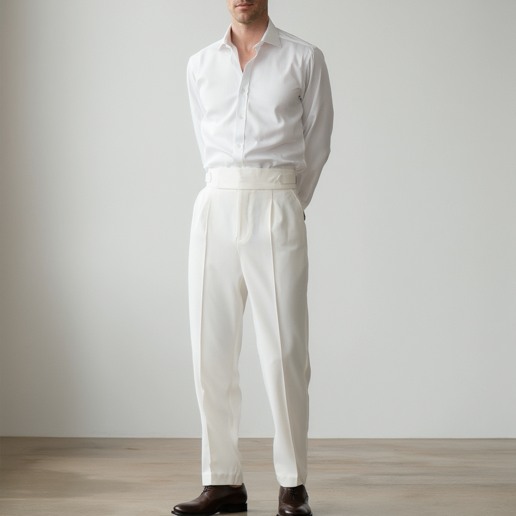 Pantalon Homme Slim Taille Haute en Polyester avec Confort Optimal | Élégance Moderne pour Style Professionnel 3
