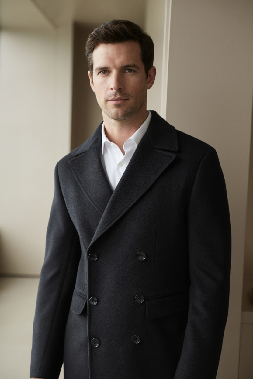Manteau Élégant | Manteau Shelby avec Doublure Rouge pour Style Intemporel 3