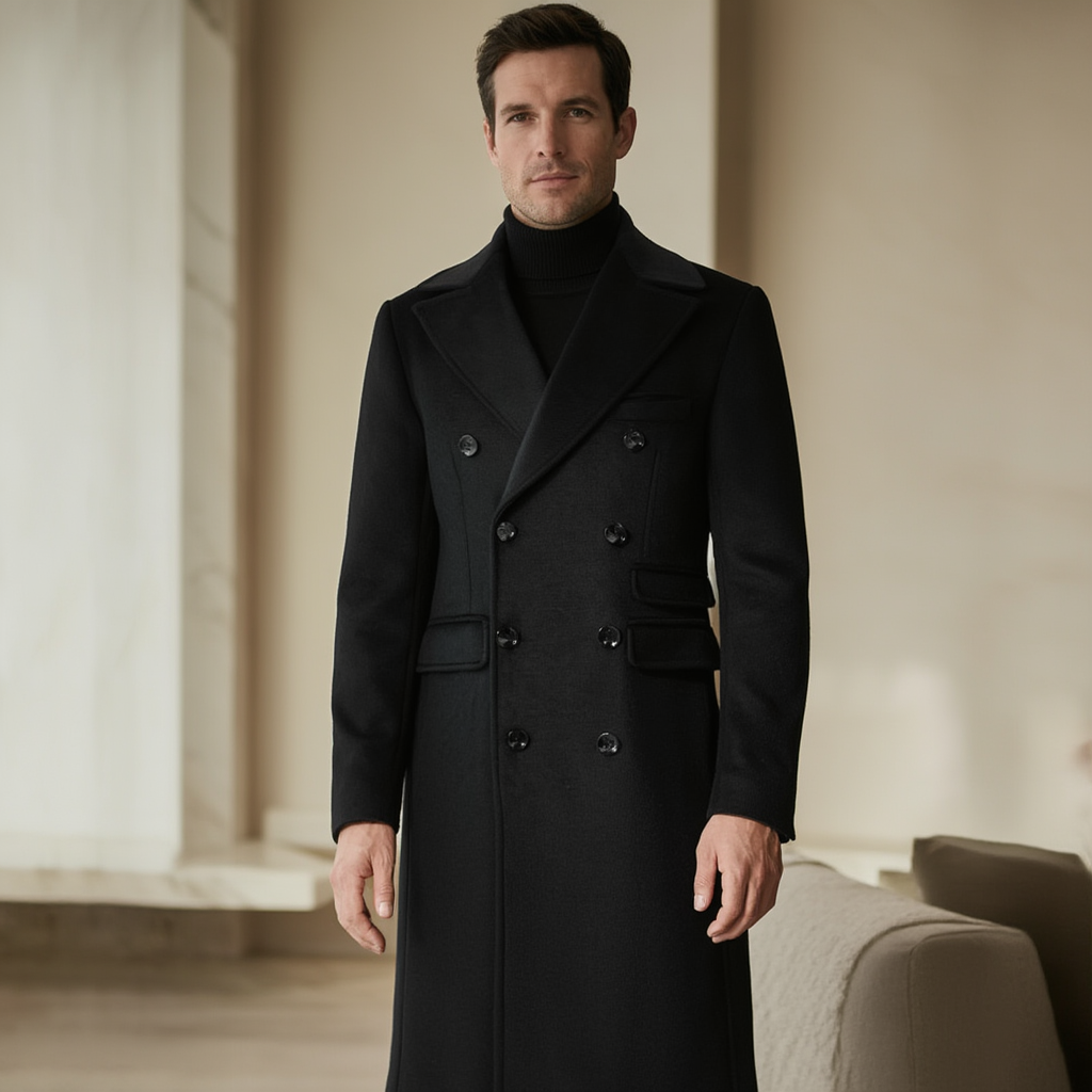Manteau Shelby Bleu Élégant