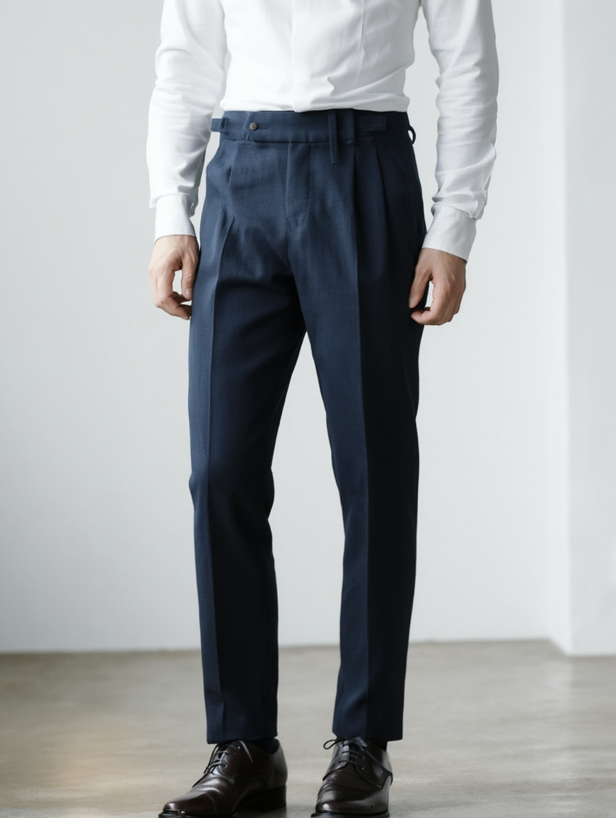 Toscana | Pantalon Slim en Coton et Lin avec Taille Haute | Élégance et Confort au Quotidien 2