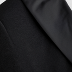 Élégance Noire | Smoking Slim Homme en Laine avec Revers en Satin | Ensemble 3 Pièces pour Mariages 5